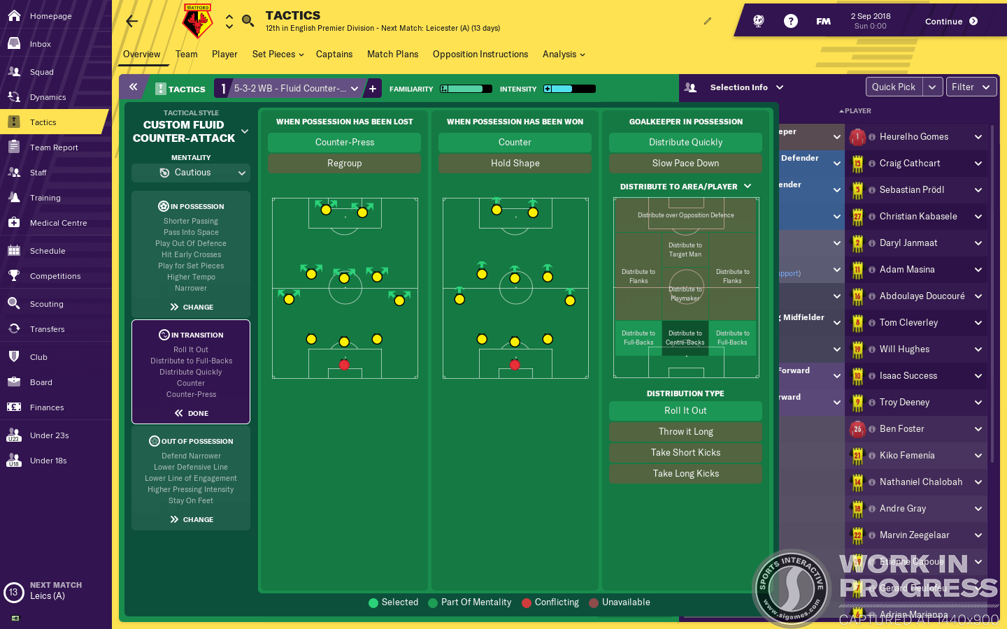 FM19 Football Manager 2019 screen