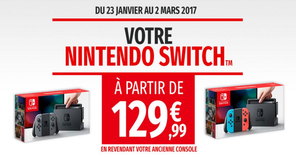 Nintendo Switch pas cher