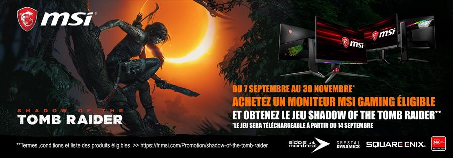 MSI shadow of the Tomb Raider
