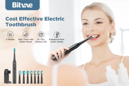 Un sourire plus éclatant et plus sain avec la brosse à dents électrique Bitvae D2