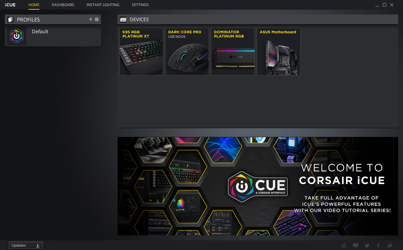 corsair dark core rgb pro écran photos 01