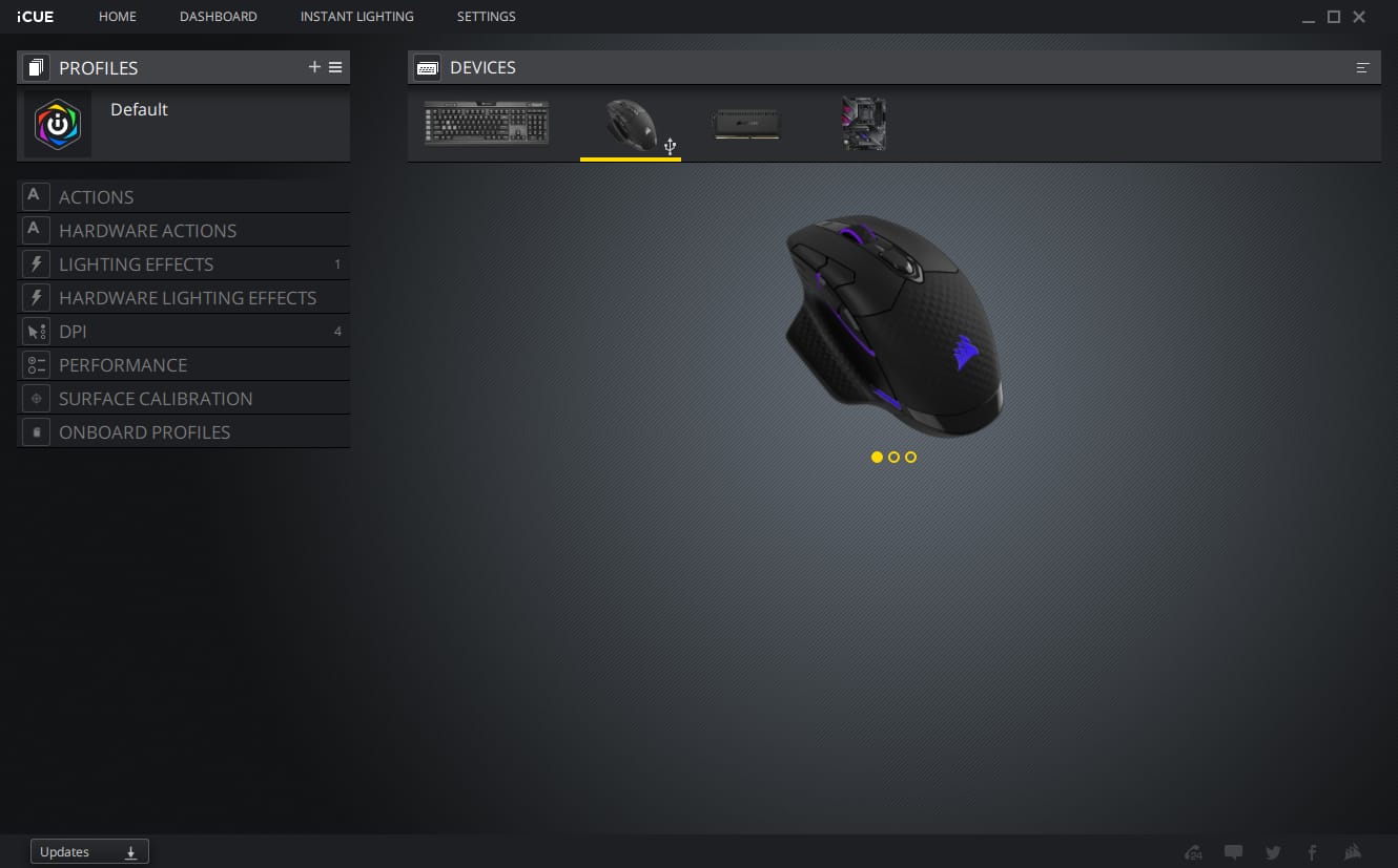 corsair dark core rgb pro écran photos 02