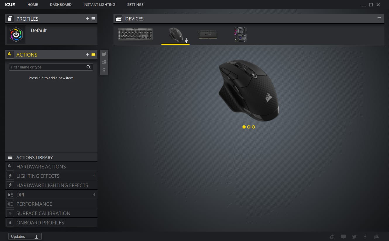corsair dark core rgb pro écran photos 03