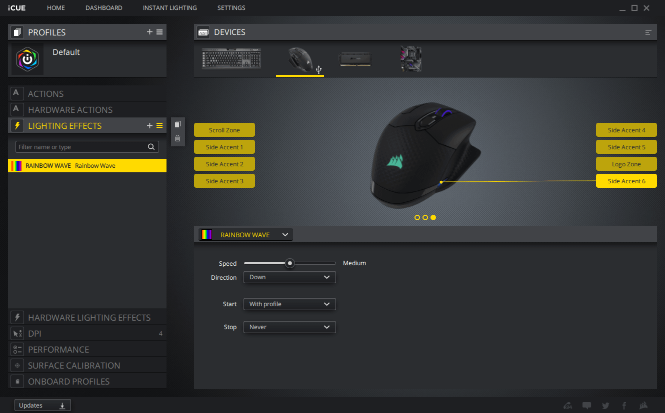 corsair dark core rgb pro écran photos 05