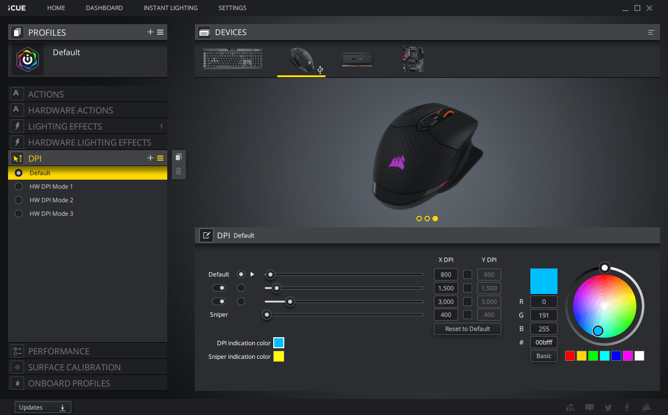 corsair dark core rgb pro écran photos 07