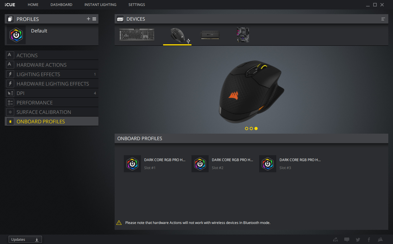 corsair dark core rgb pro écran photos 10