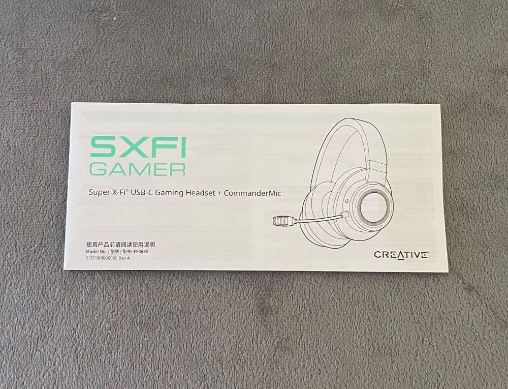 Critique du Creative SXFI Gamer 04