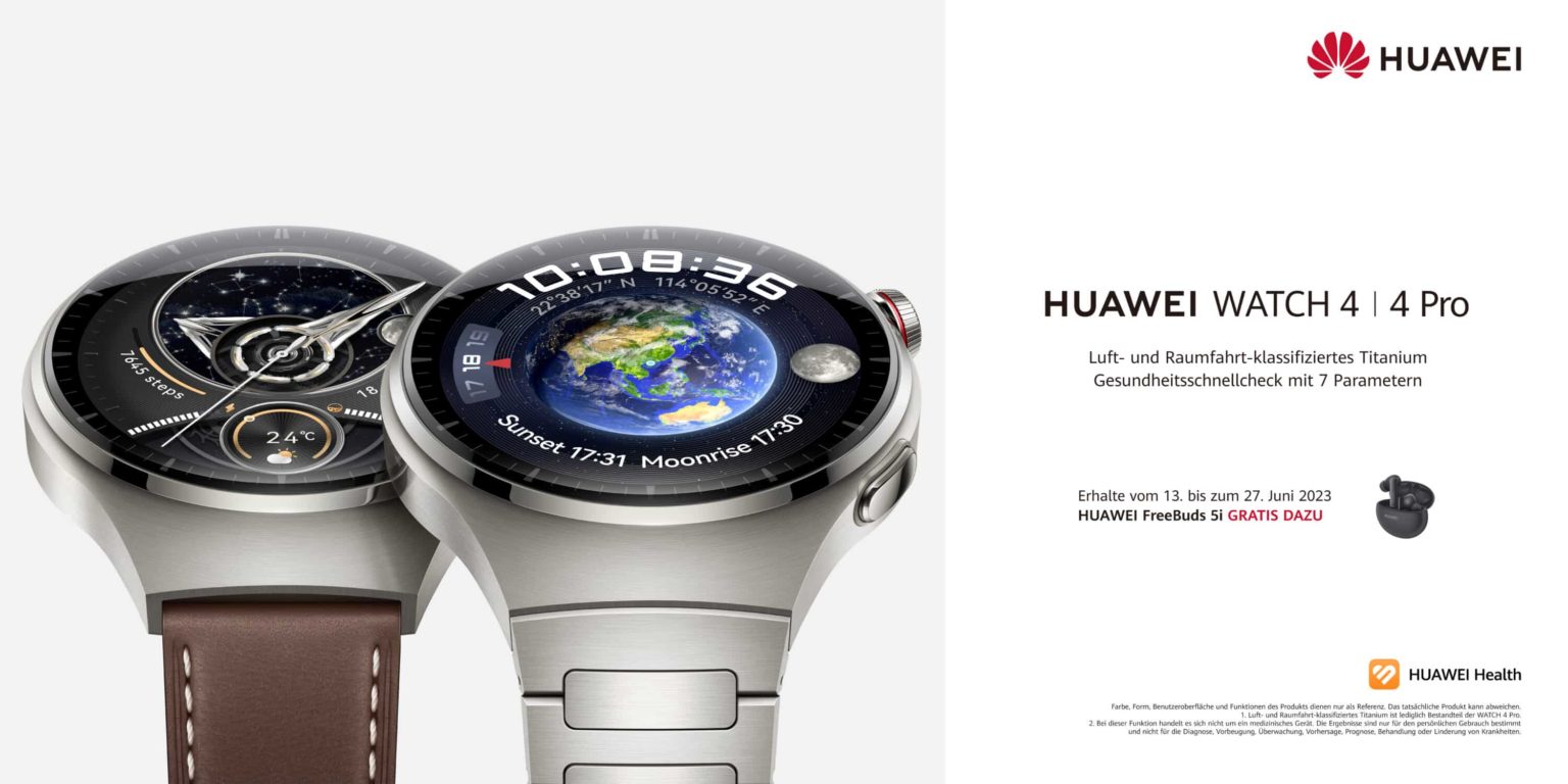 La nouvelle génération de montres intelligentes Huawei : Watch 4 et Watch 4 Pro désormais disponibles