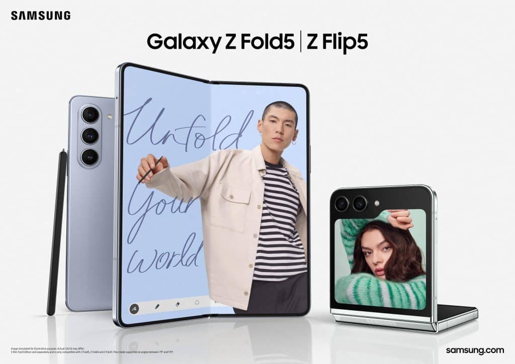 Les derniers smartphones pliables de Samsung : Galaxy Z Fold 5 et Z Flip 5