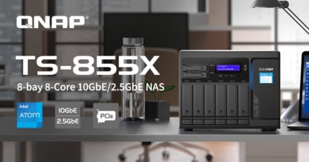QNAP TS-855X-8G : NAS hautes performances avec mise en cache SSD, emplacements PCIe et connectivité 10 Gbit/s