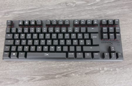 En test : cette fois également en allemand, clavier de jeu HyperX Alloy Origin Core