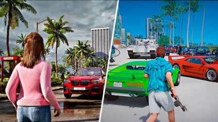 Le concept de « voyage dans le temps » de GTA 6 montre un personnage sautant dans le temps