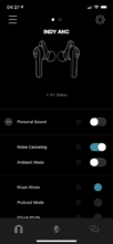 Application Skullcandy ANC indépendante