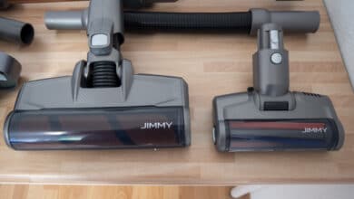 Aspirateur JIMMY lors test puissance d’aspiration impressionnante