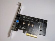 SilverStone ECM21-E ECM24-ARGB Adaptateur NVMe-SSD vers PCIe revue