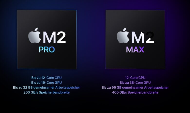 Apple M2 Pro et M2 Max