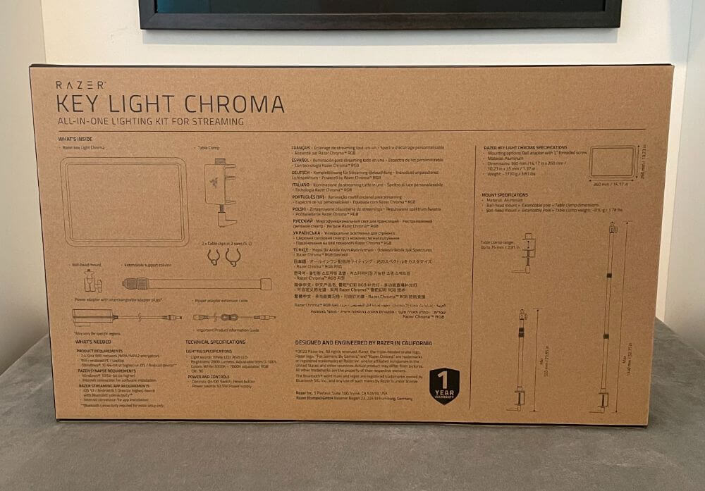 avis sur la lumière de la clé chroma razer00009