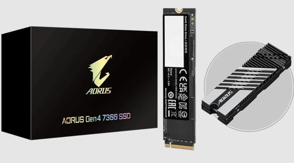Le SSD Gigabyte AORUS Gen4 7300 atteint 7 300 Mo/s via PCIe 4.0