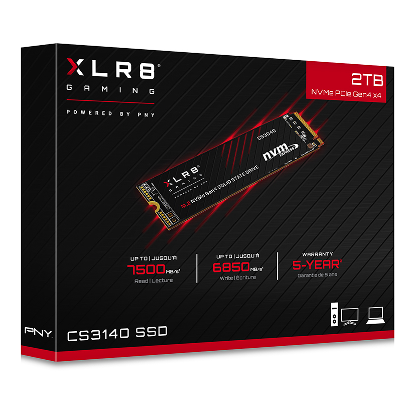 XLR8 CS3140 SSD M.2 NVME 2 To paquet de 1