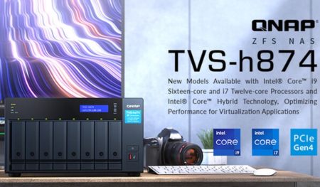 QNAP TVS-h874 : NAS avec Intel Core i9-12900 et deux fois 10 GbE