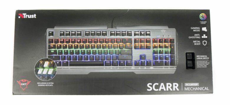 véritable accroche-regard clavier Trust Scarr