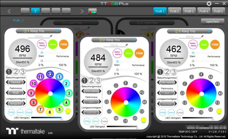 Thermaltake Riing Trio Review forme suit-elle fonction