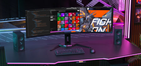 Gigabyte says its 49-inch QD-OLED gaming monitor uses AI to help prevent burn-in