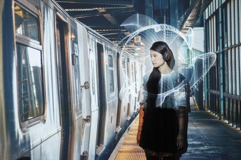 Portrait d'une femme du métro
