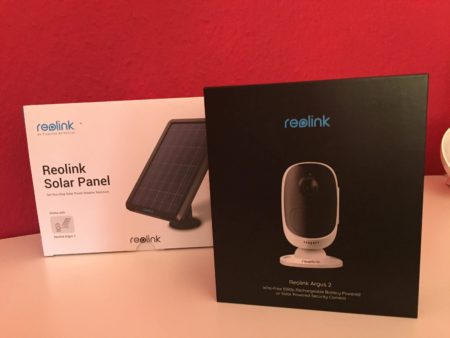 Reolink Argus 2 avec panneau solaire comme accessoire