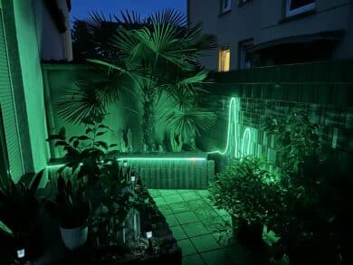 Test guirlandes lumineuses néon d’extérieur Govee élégantes pour jardin maison