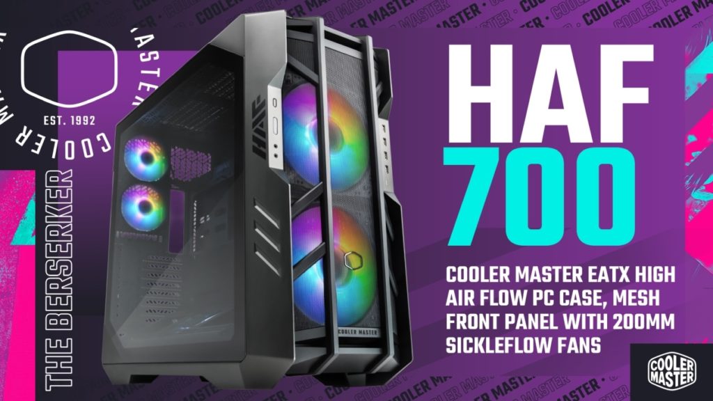 Cooler Master HAF 700 : Un nouveau boîtier à haut débit d’air dévoilé Cooler Master HAF 700 : Un nouveau boîtier à haut débit d'air dévoilé