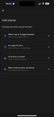 Routines Google Home