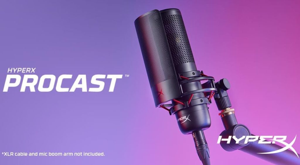 HyperX ProCast : lancement du nouveau microphone XLR pour les professionnels
