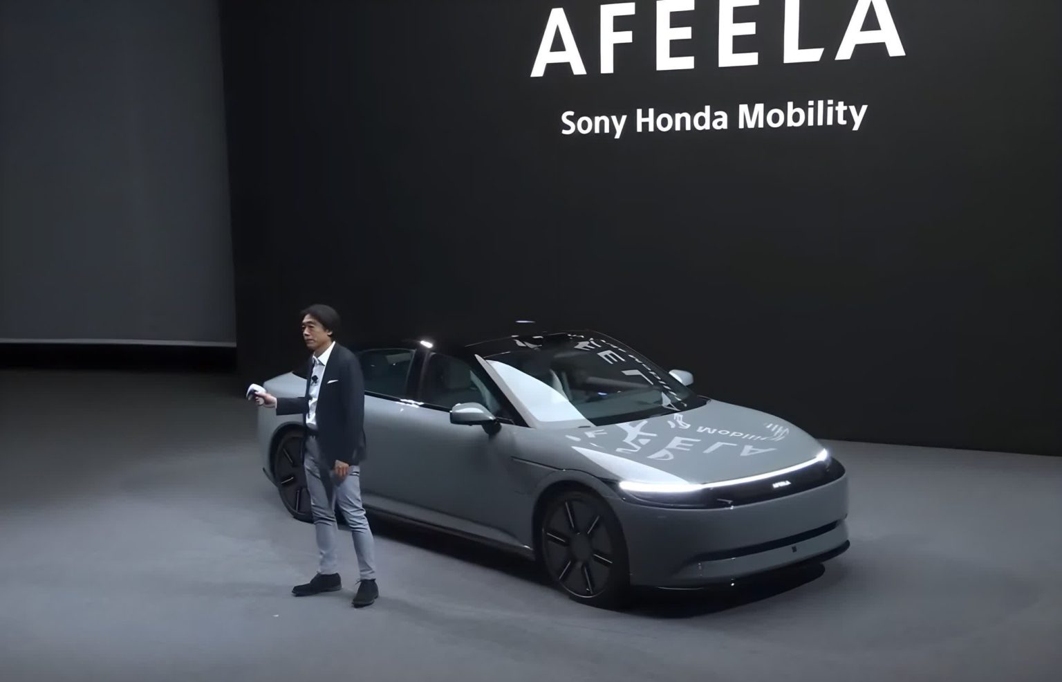 Sony drives its first car onstage using a PS5 DualSense controller