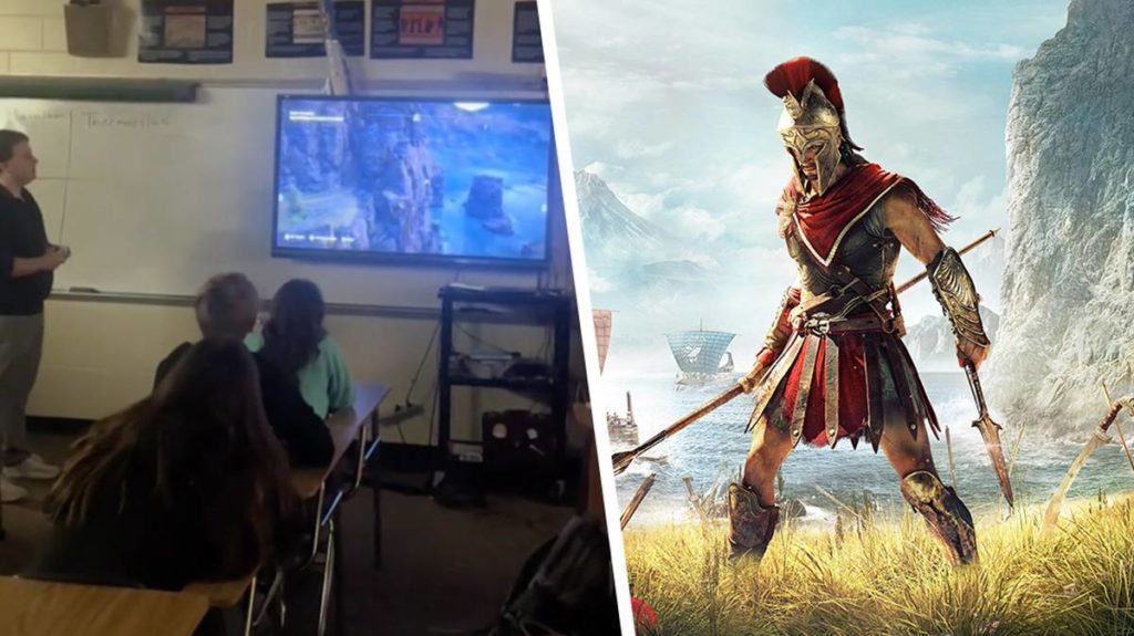 Assassin's Creed Odyssey utilisé par un professeur pour donner des cours d'histoire