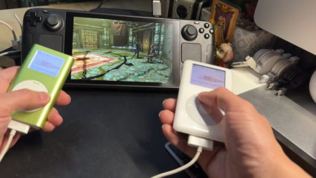 Modder utilise d'anciens iPod pour contrôler les jeux sur Steam Deck, à commencer par Skyrim