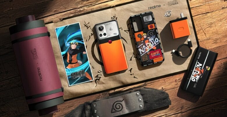 contenu de la livraison du realme GT Neo 3 Naruto Edition