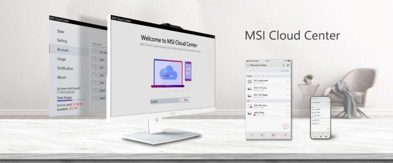 Série MSI Modern : application MSI Cloud Center