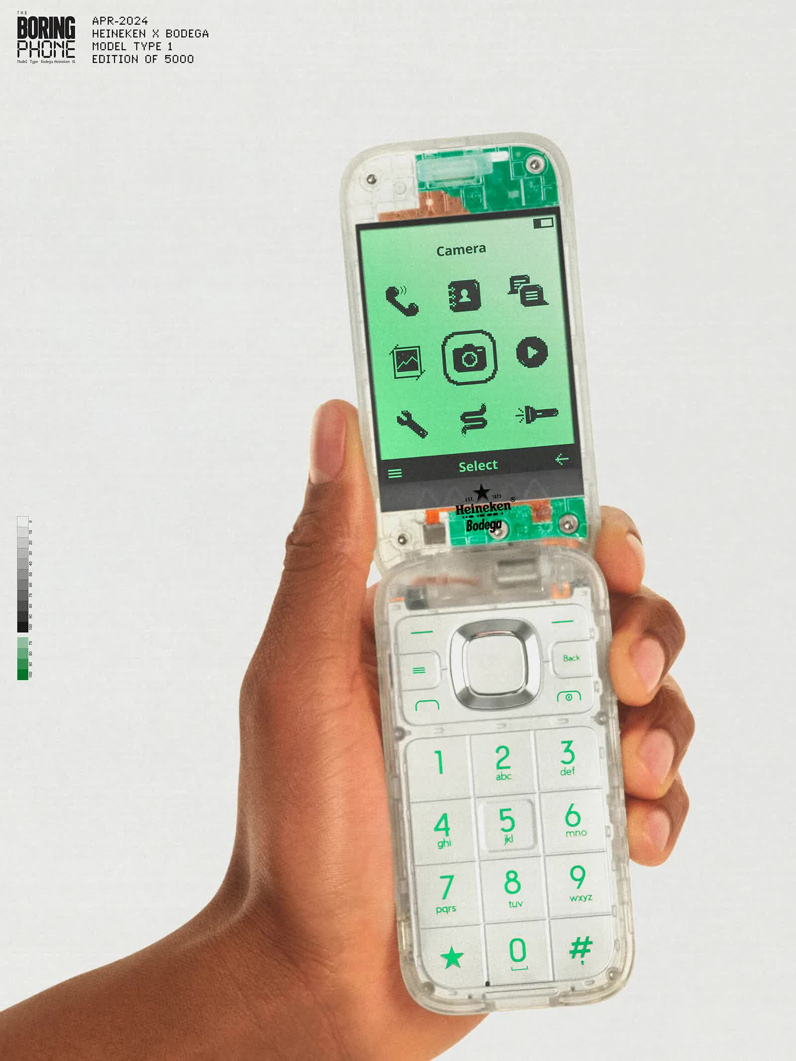 Heineken collaborent Boring Phone, retour nostalgique simplicité