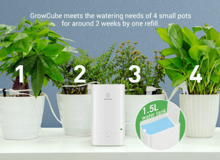 GrowCube : le projet Kickstarter arrose automatiquement vos plantes