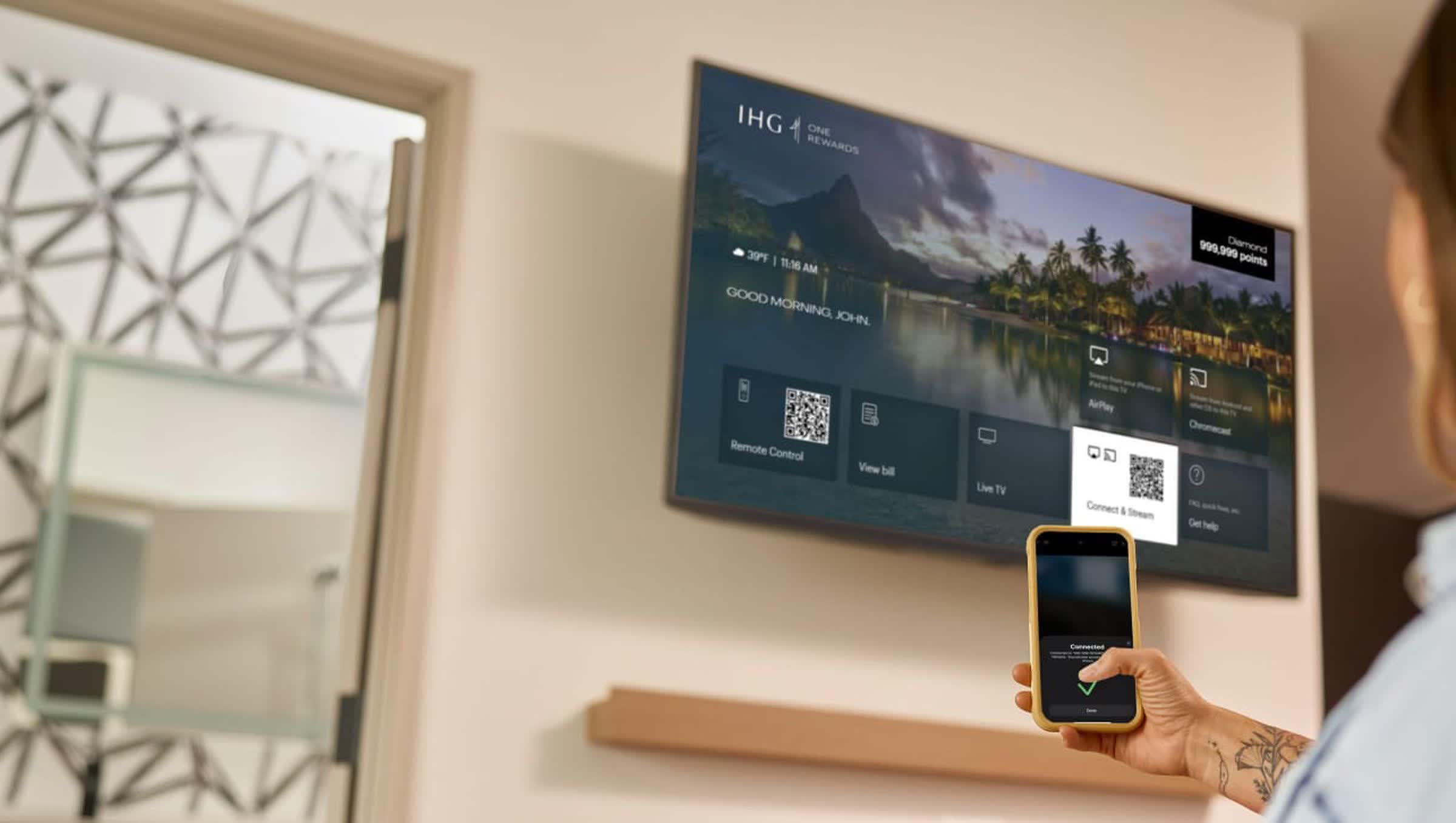 Apple déploie prise charge d'AirPlay pour téléviseurs chambres d'hôtel