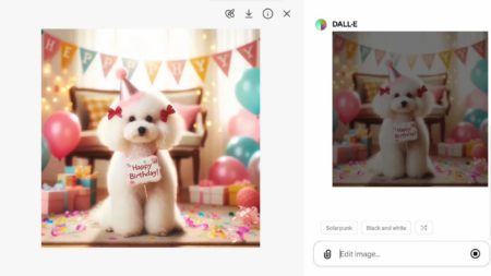 ChatGPT now lets you edit AI images created in DALL-E on the fly