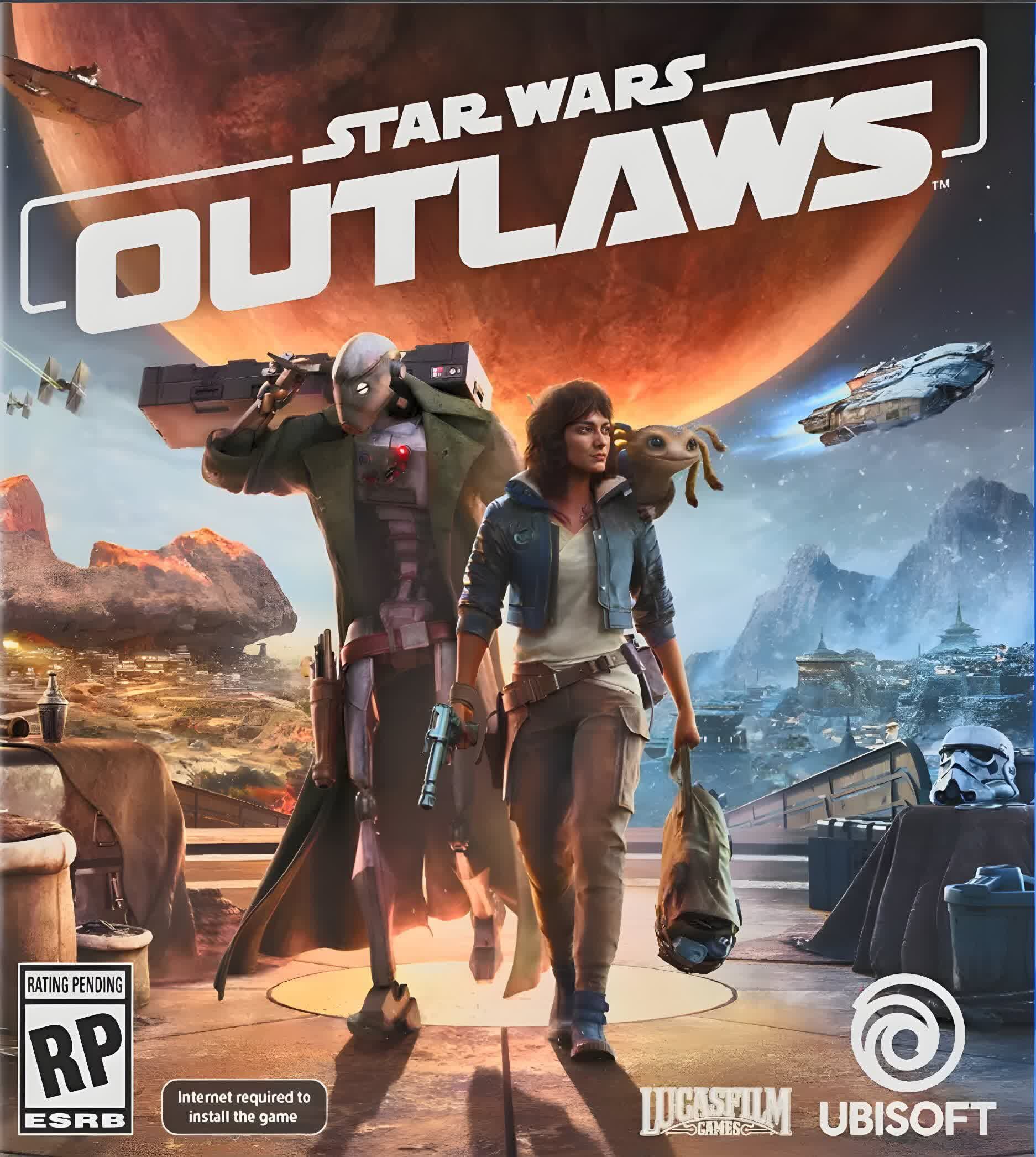 bande-annonce Star Wars Outlaws confirme date lancement août, l'édition physique nécessitera connexion Internet