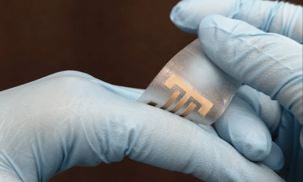 Pansement ePatch avec électrodes d'argent pour une meilleure cicatrisation des plaies