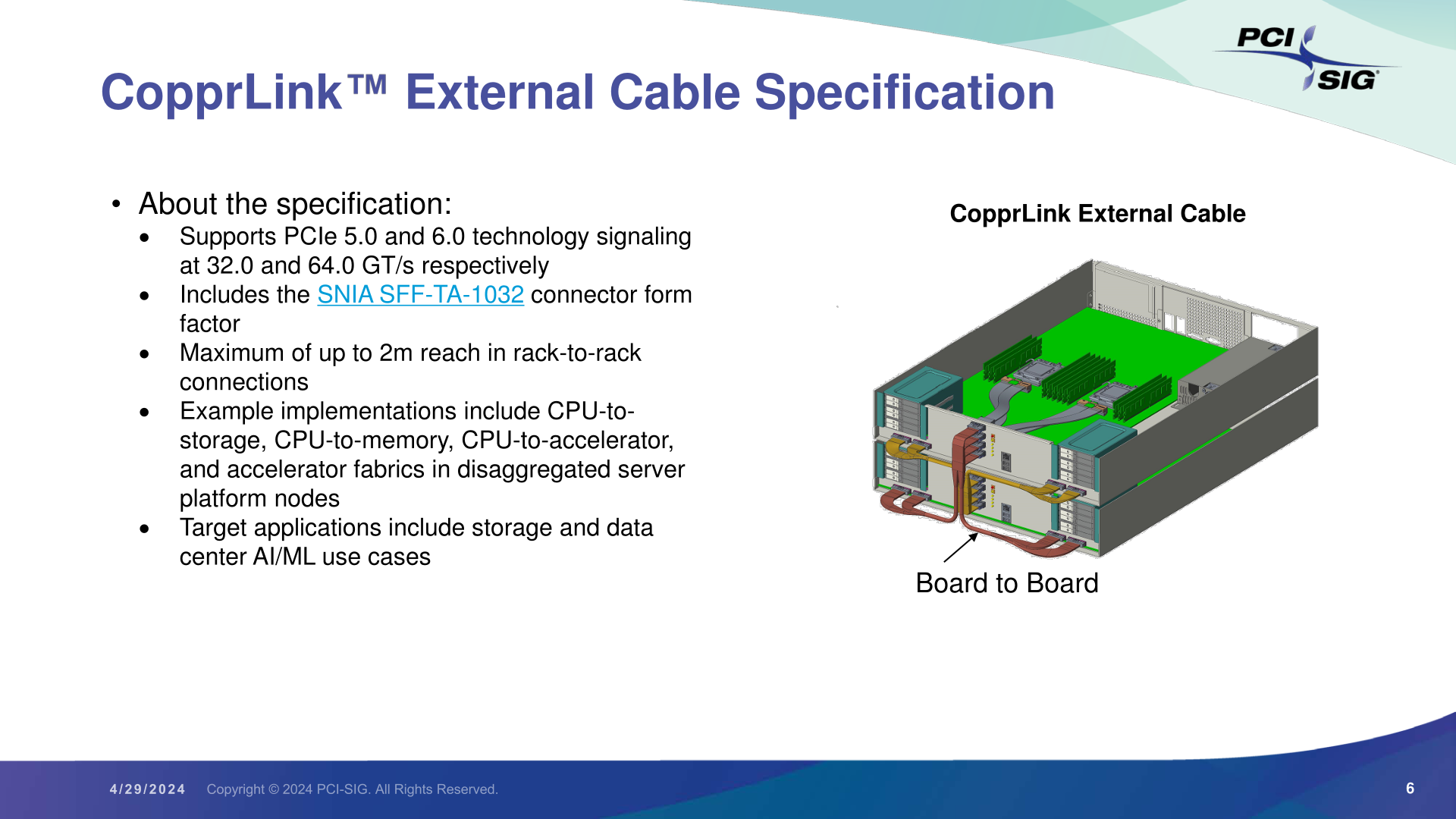 nouvelle norme CopprLink étend portée PCIe pour connexions GT/s
