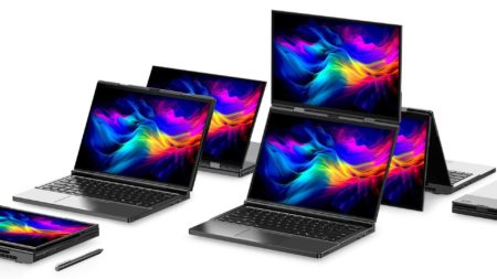 GPD shows off new foldable dual-screen OLED laptop