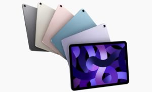 Apple iPad Air 5 : avec puce M1 et 5G en cinq couleurs présentées