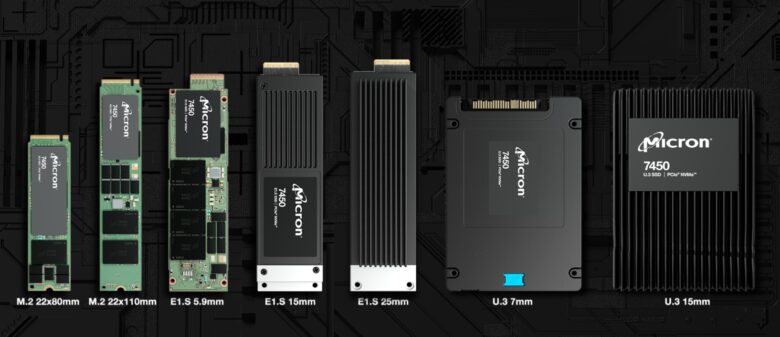 Formats du SSD Micron 7450