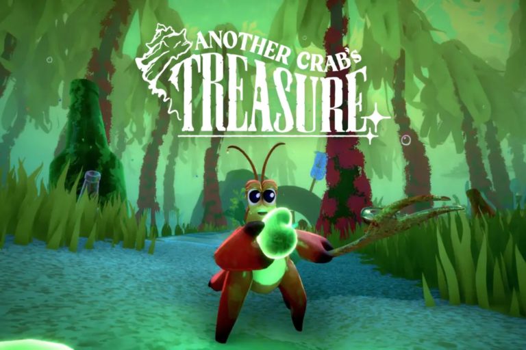 Crabe dans un environnement sous-marin du jeu Another Crab's Treasure