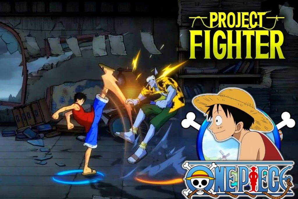 Luffy de One Piece en combat dans un jeu vidéo